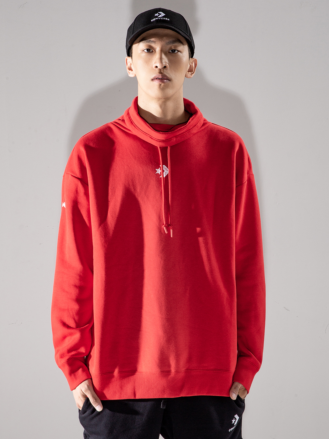 匡威(converse)男士卫衣/帽衫 converse 男子 堆领卫衣【价格 图片