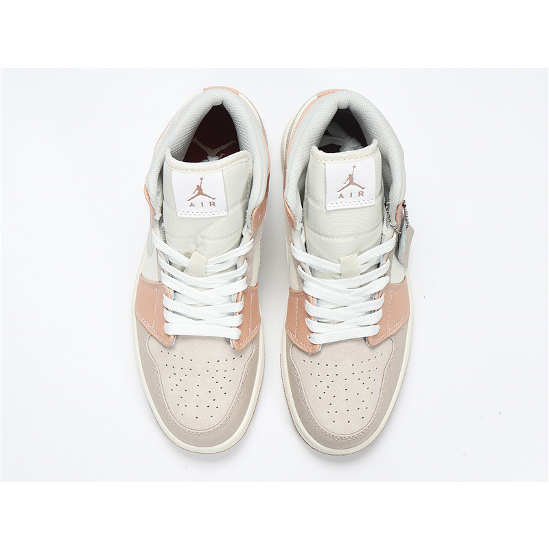 超级新品 jordan 1 aj1米兰 卡其色拼接 男女中帮运动休闲篮球板鞋