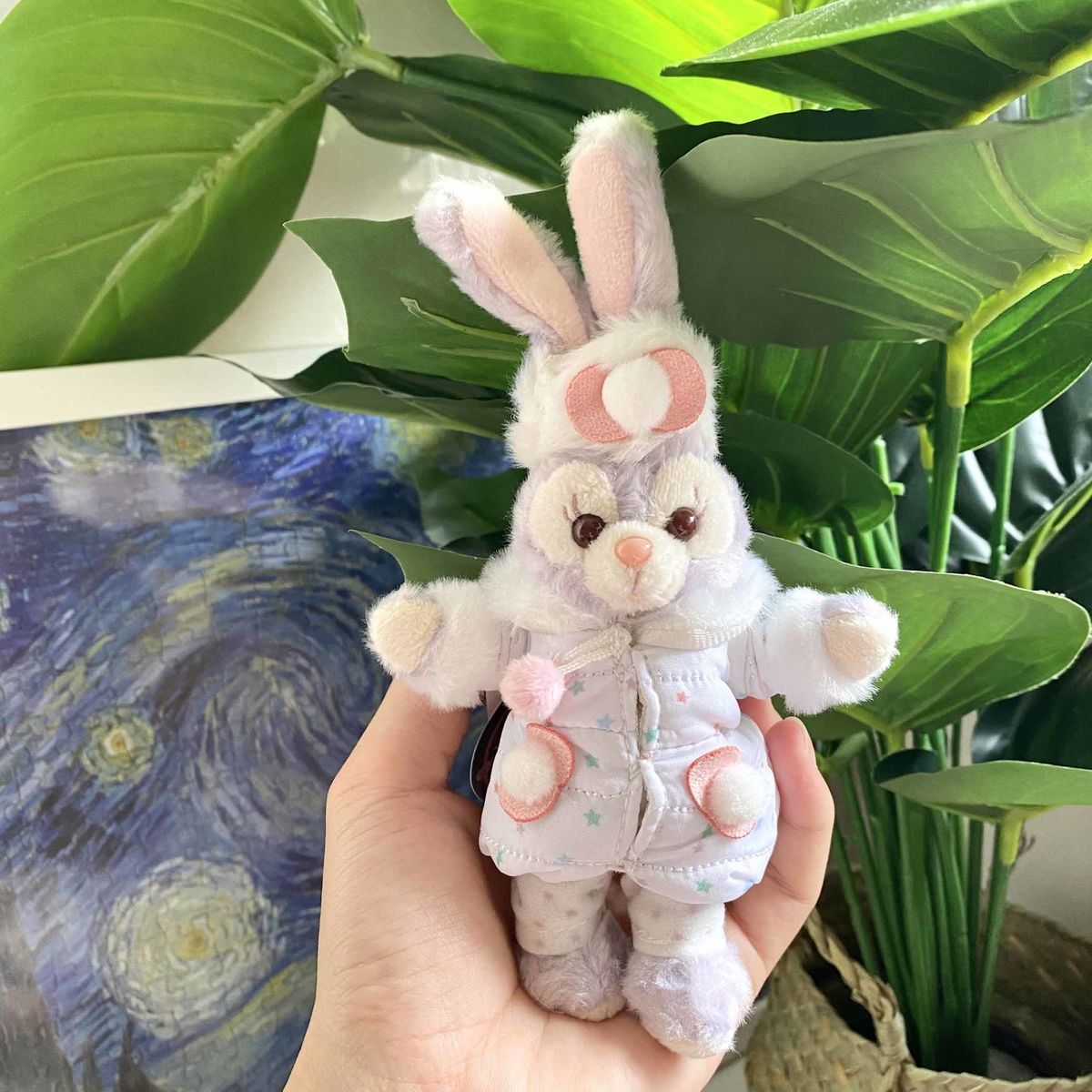 迪士尼挂件钥匙扣星黛露史黛拉兔子情侣毛绒公仔包包挂饰生日礼物ins