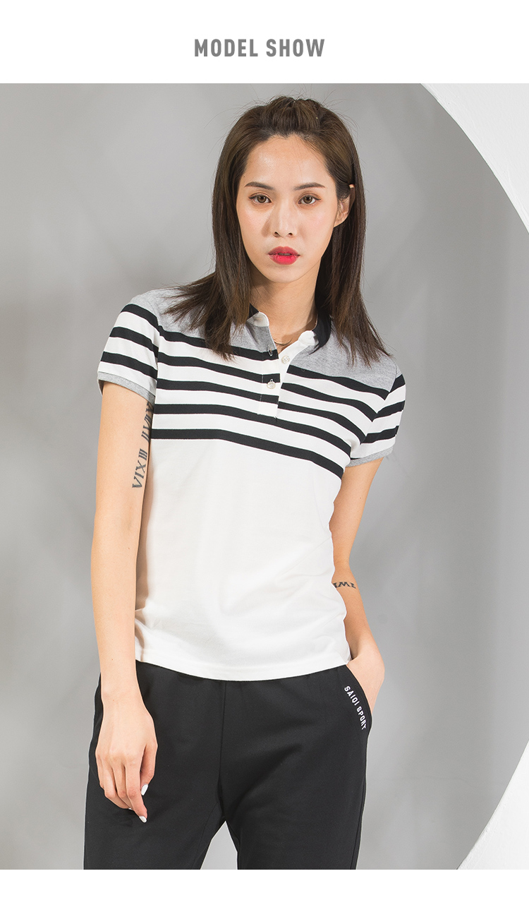 赛琪女士运动polo衫夏季休闲百搭透气上衣2021年短袖118408