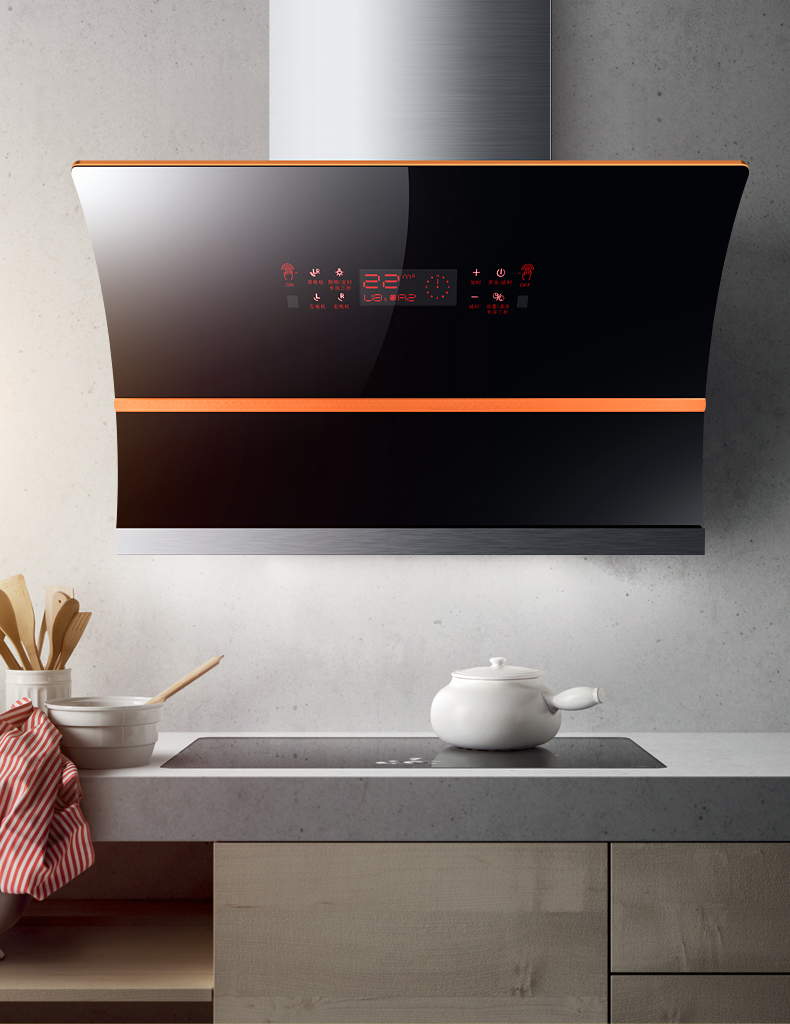 万保莱抽油烟机家用壁挂式抽烟机双电机侧吸式自动清洗油烟机特价