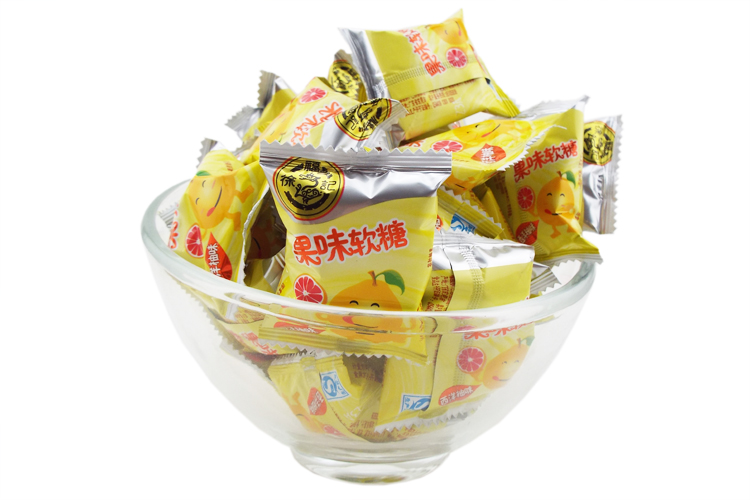 徐福记果味软糖1500g散装称新年年糖婚庆回礼休闲零食西洋柚子味