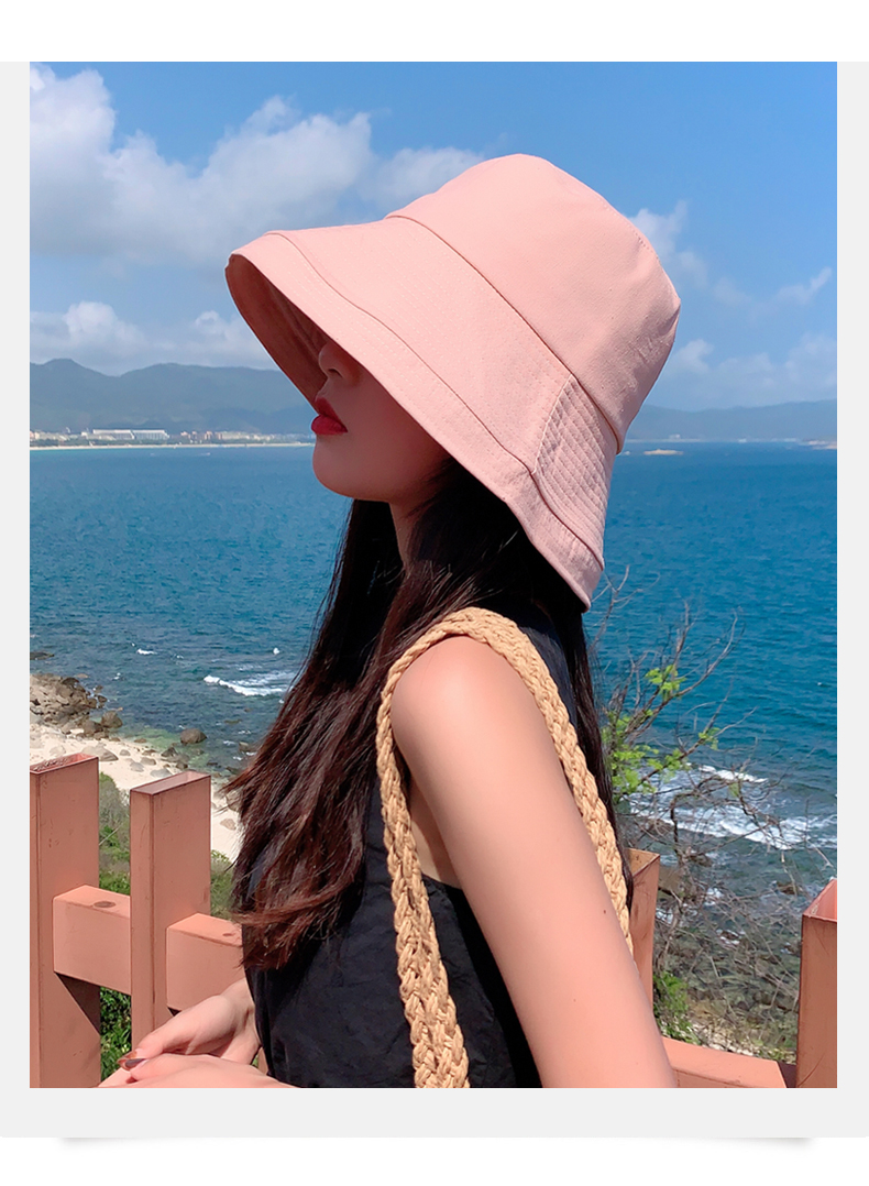 newlake大帽檐薄款遮脸夏天大檐渔夫帽子女夏防百搭遮阳时尚防晒帽