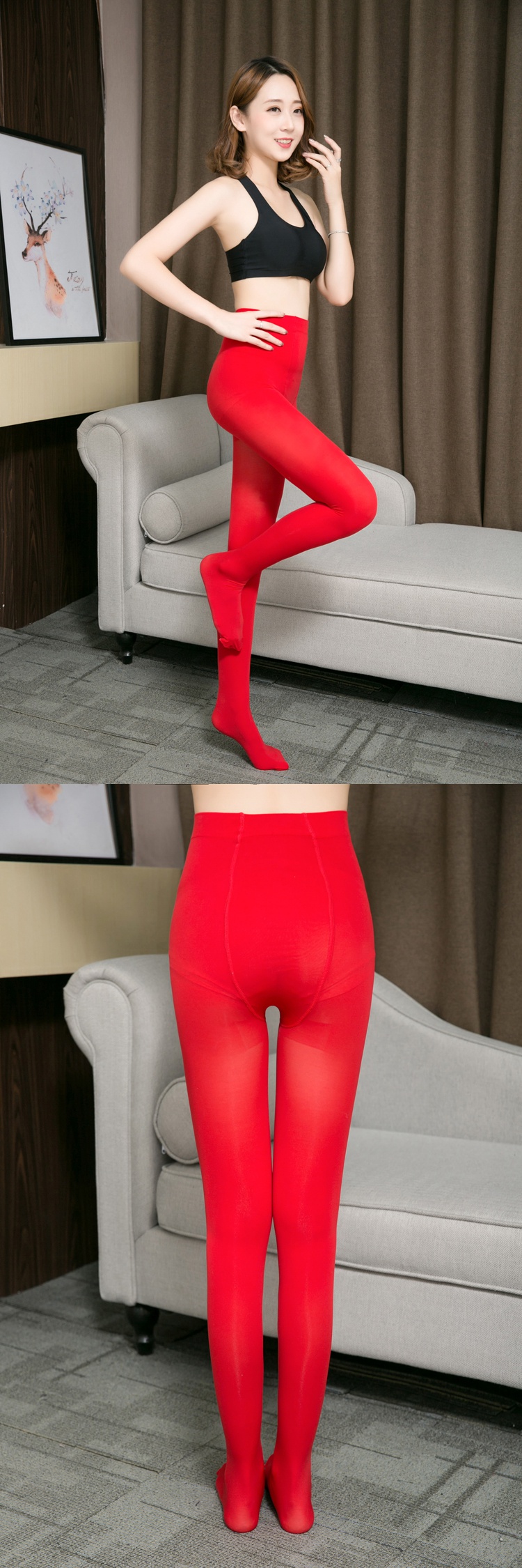 结婚新娘大红色丝袜大码连裤袜女200斤加肥加长本命