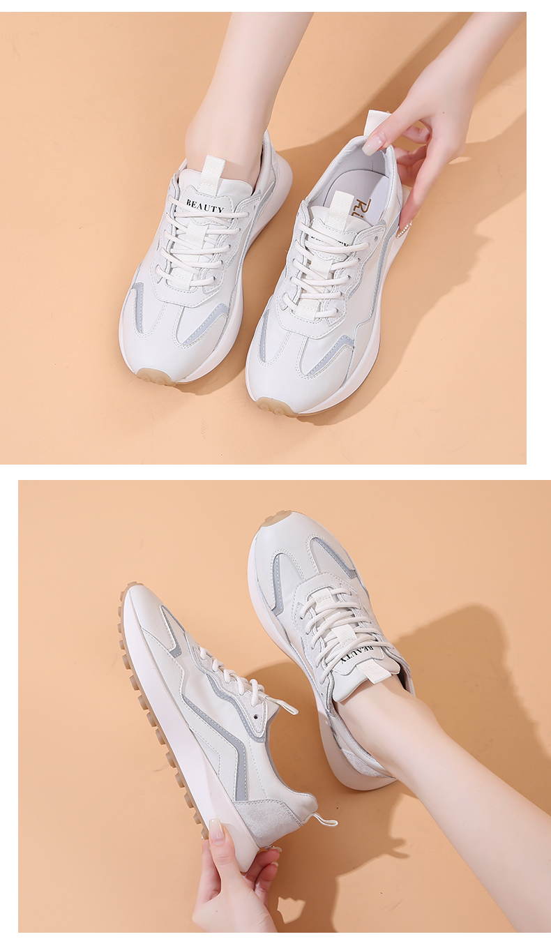 日泰女鞋小白鞋春秋百搭透气休闲板鞋老爹鞋女运动鞋子