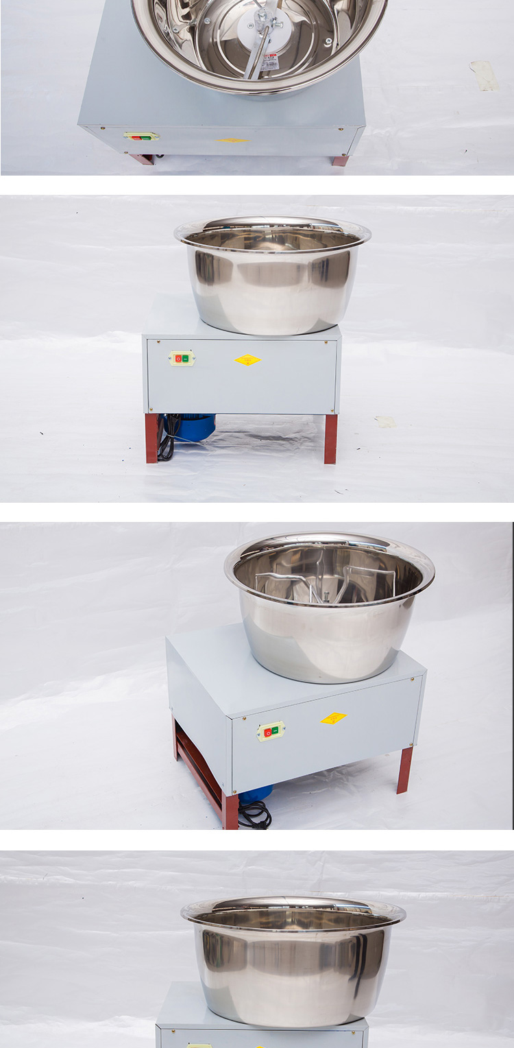 自动不锈钢搅面机黄金蛋油条烧饼拌馅机hm15公斤不锈钢和面机1500w20l