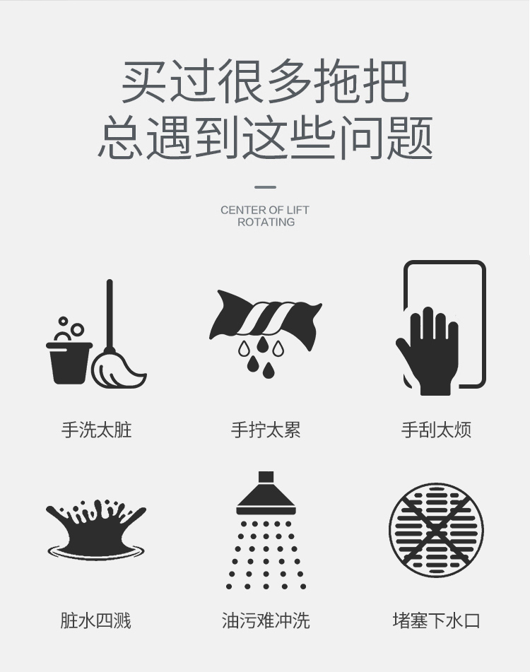 懒人网红平板刮刮乐拖把免手洗家用一拖净托把布拖地神器干湿两用