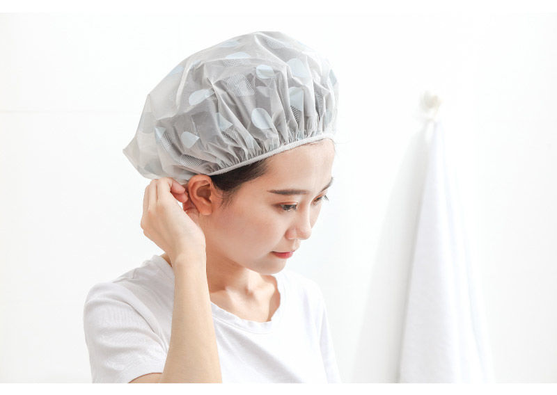 防水浴帽成人沐浴帽女款女士沐浴洗澡头套防尘厨房炒菜防油烟帽子