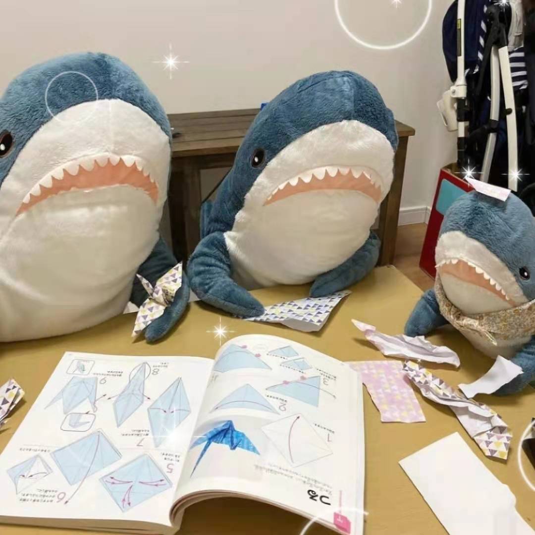 《宜家ikea鲨鱼布罗艾毛绒玩具玩偶抱枕靠垫可爱布偶公仔大白鲨礼物