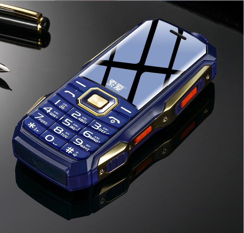 索爱soaiyt3c电信中国红老人手机超长待机大字大声单卡直板按键老年