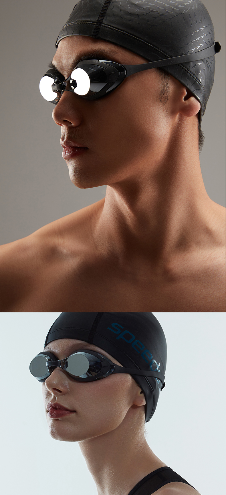 speedo速比涛泳镜2021新品飞鱼系列日本进口精工高清镀膜游泳镜