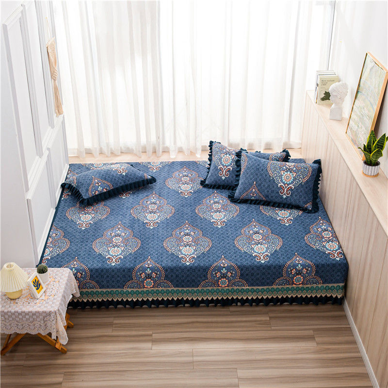 暖尔美床单/被罩/床笠 牛奶绒大炕盖炕毯加厚榻榻米床盖单件大炕罩炕