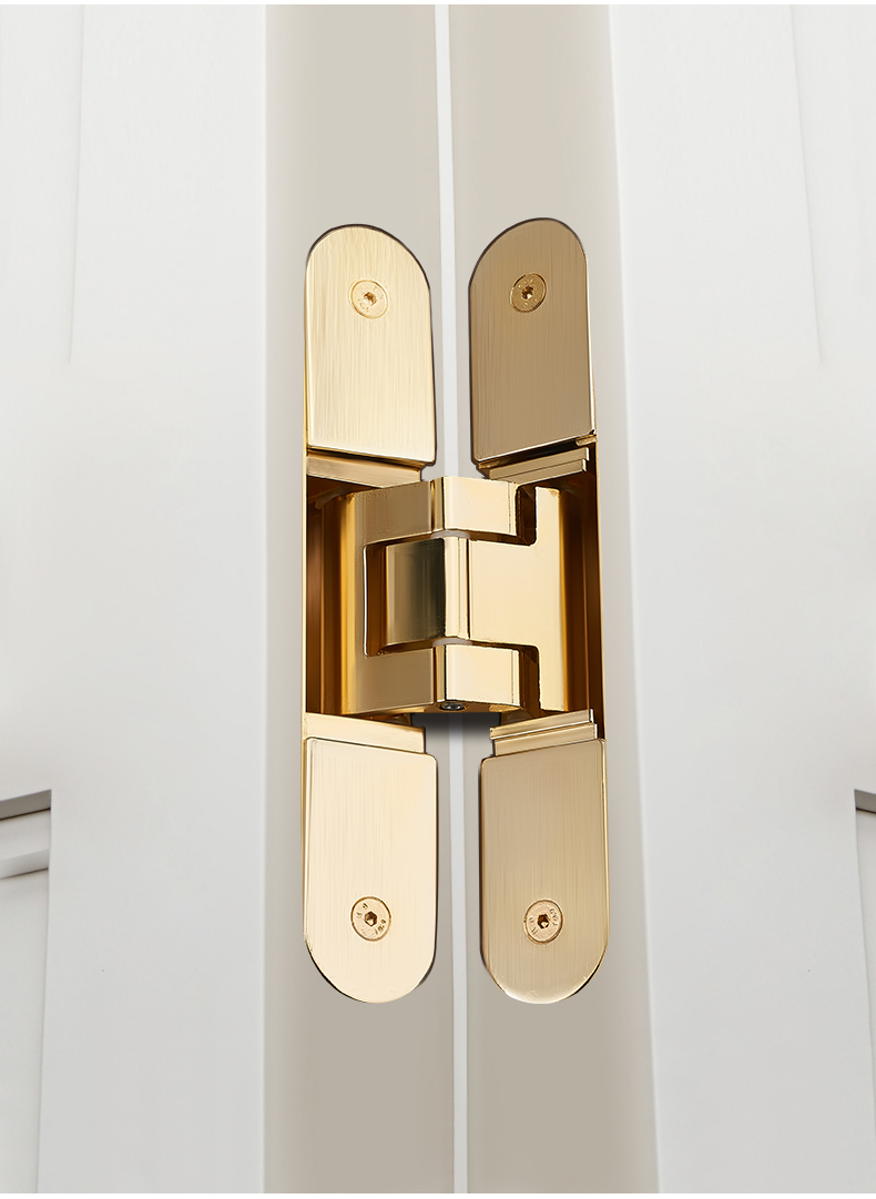 隐形门暗门合页隐藏式暗藏铰链三维可调节十字木门内外开折叠荷叶敬平