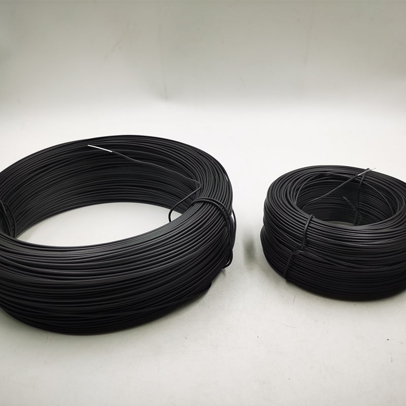 铁丝直径08mm黑绑线100米通信光缆电力扎线铁丝线包塑铁丝扎线扎丝绑