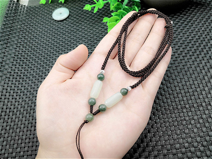 《和田玉吊坠挂绳玉坠绳子玉佩的挂件绳玉器玉石玉佛吊绳男女项链绳