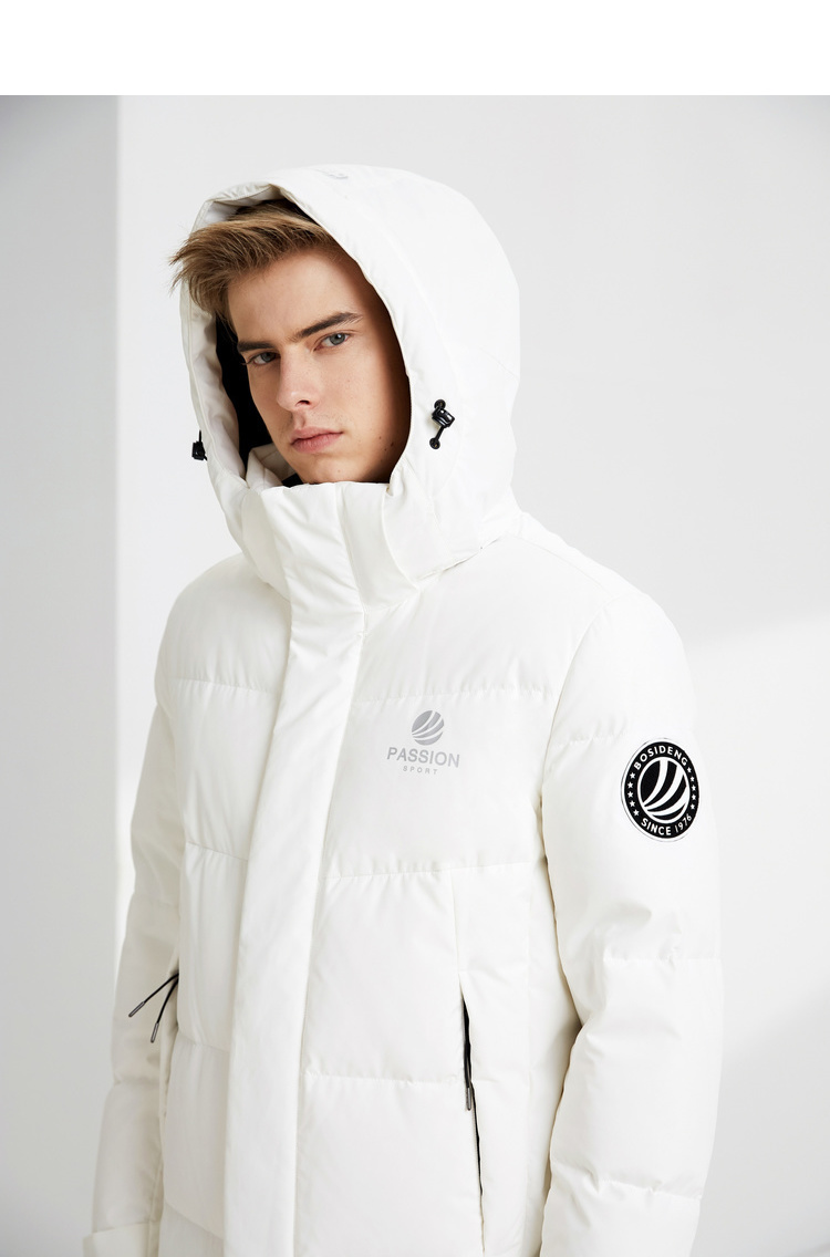 波司登新款男士冬季羽绒服时尚百搭外套长款