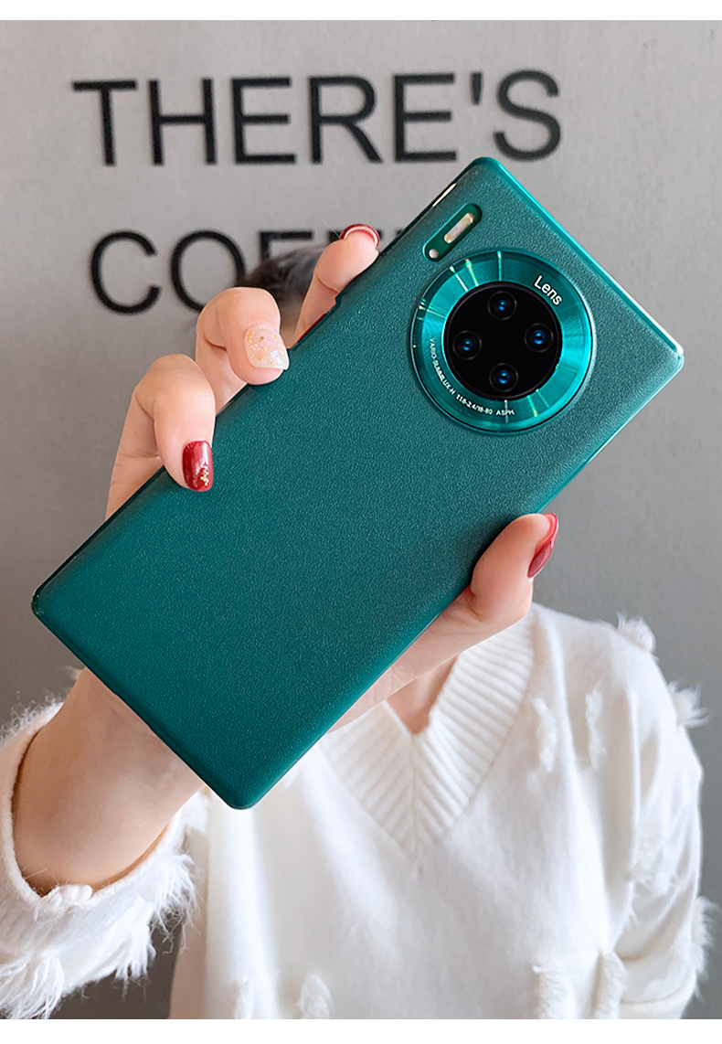 华为mate30pro手机壳青山黛素皮5g限量版女款网红mate30全包防摔mt30