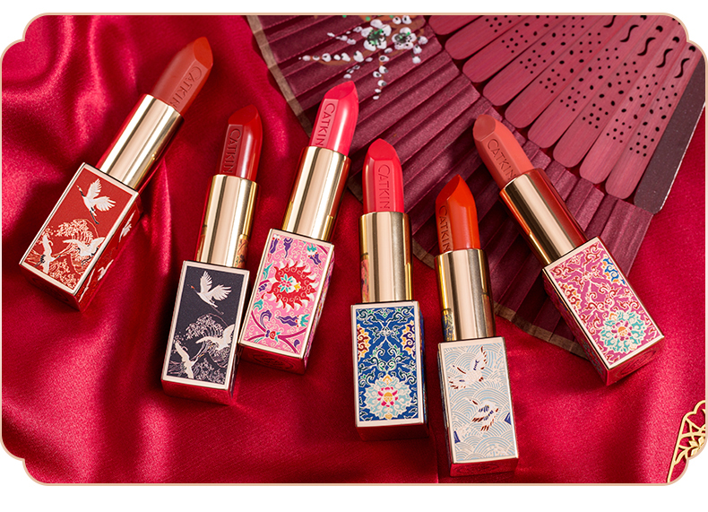 卡婷口红长相思点绛唇口红心头朱砂小辣椒色铁锈红半哑光保湿持久上色