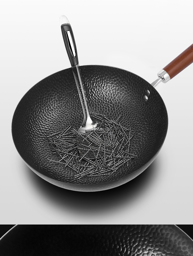 康巴赫(kbh)炒锅czd34a1 康巴赫铁锅老式铁锅家用老传统铸铁平底无