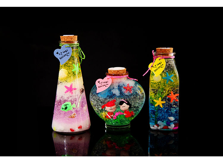 许愿瓶木塞小漂瓶海洋宝宝瓶子创意玻璃瓶装星星瓶纸夜光星空瓶