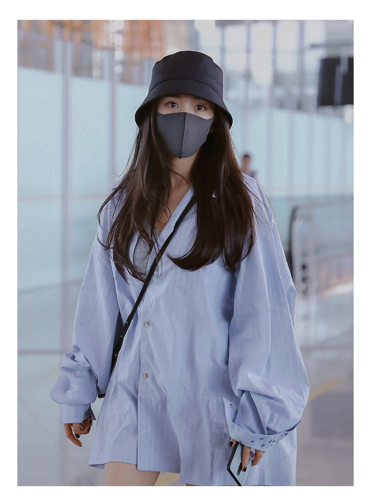 new lake杨幂明星同款渔夫帽女韩版时尚百搭夏季遮阳帽子防晒盆帽大