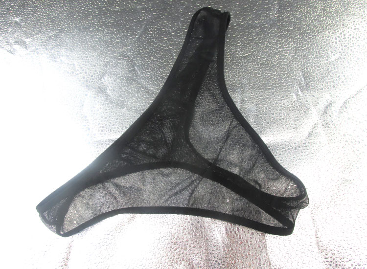 丁字内裤女超骚性感火辣情趣丁字裤头透明内裤女全透明大码超薄 红色