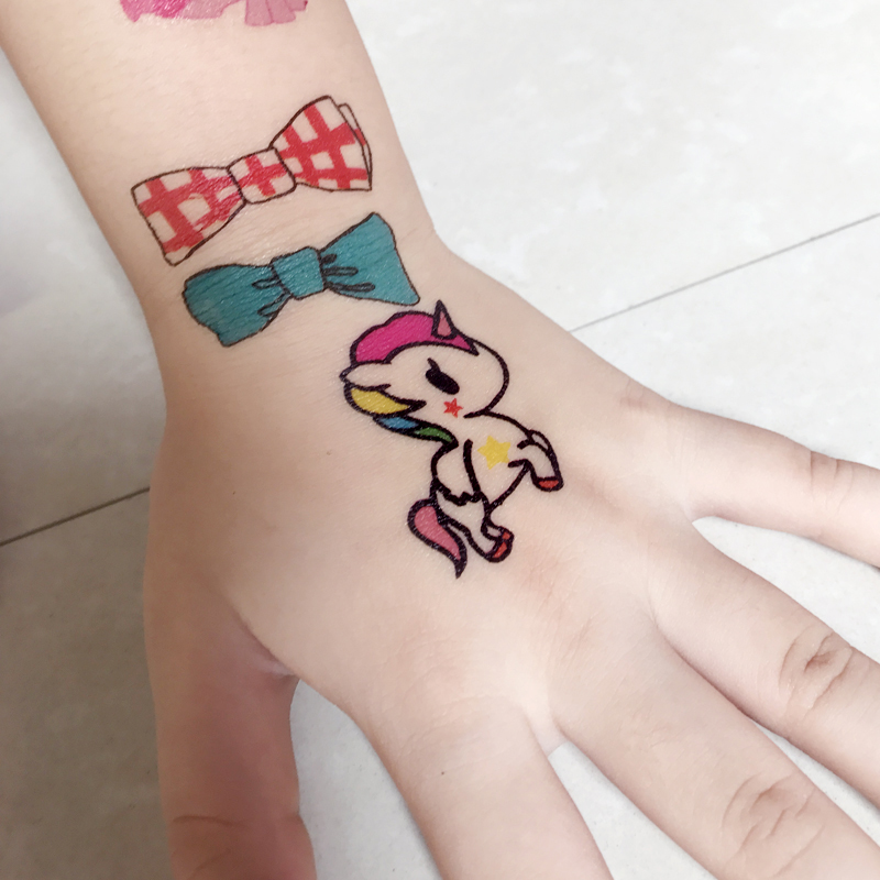 儿童纹身贴防水卡通贴画可爱水印贴女孩男孩宝宝手臂贴纸优质可爱萌20