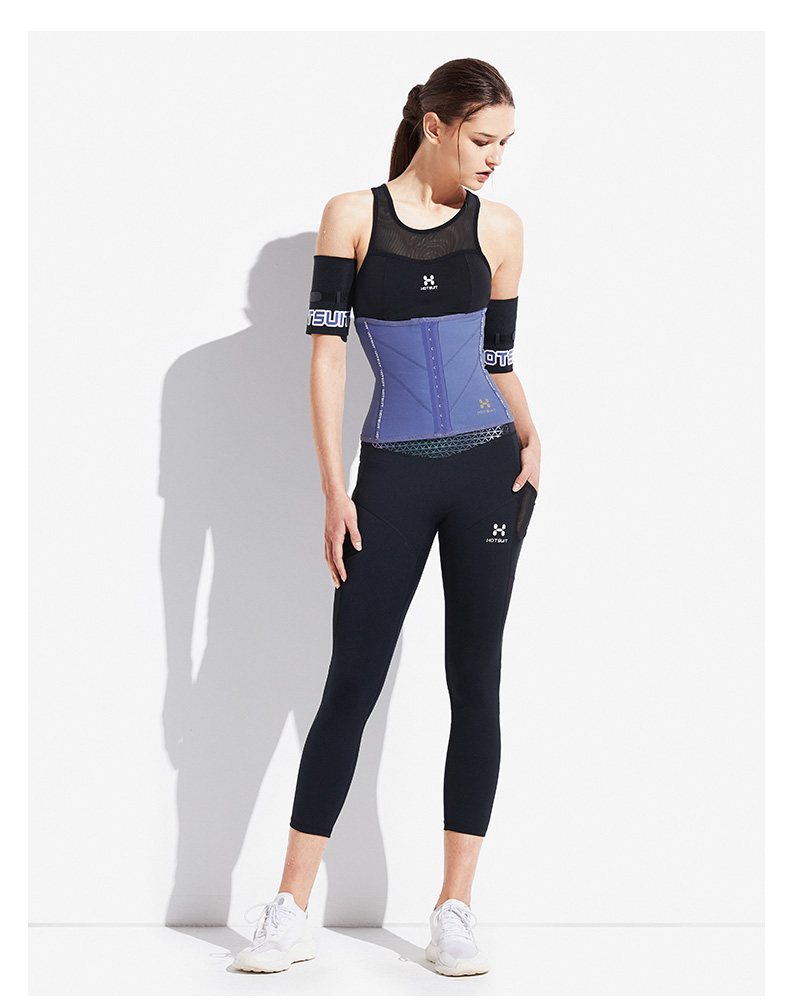 hotsuit健身服 hotsuit健身衣女士银膜宽腰封紧身塑形衣高弹力束腰