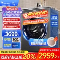 小天鹅(Little Swan)10KG滚筒洗衣机 全自动洗脱一体 小乌梅 超薄变频水魔方1.1洗净比TG100SC83