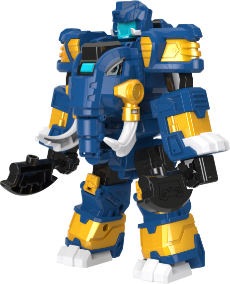 展高(jumpgo)变形类玩具8530 展高正版迷你特工队4兽王力量超兽王8533