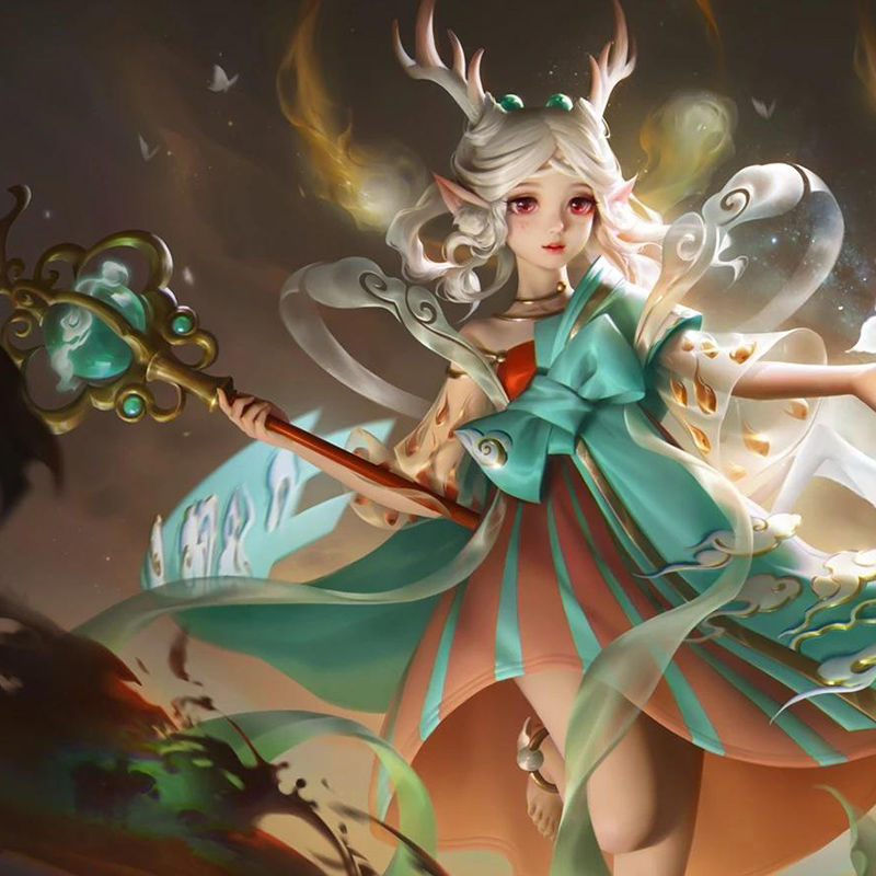 婉风原创瑶遇见神鹿项圈璎珞汉服汉元素王者荣耀瑶瑶公主项链瑶瑶项链