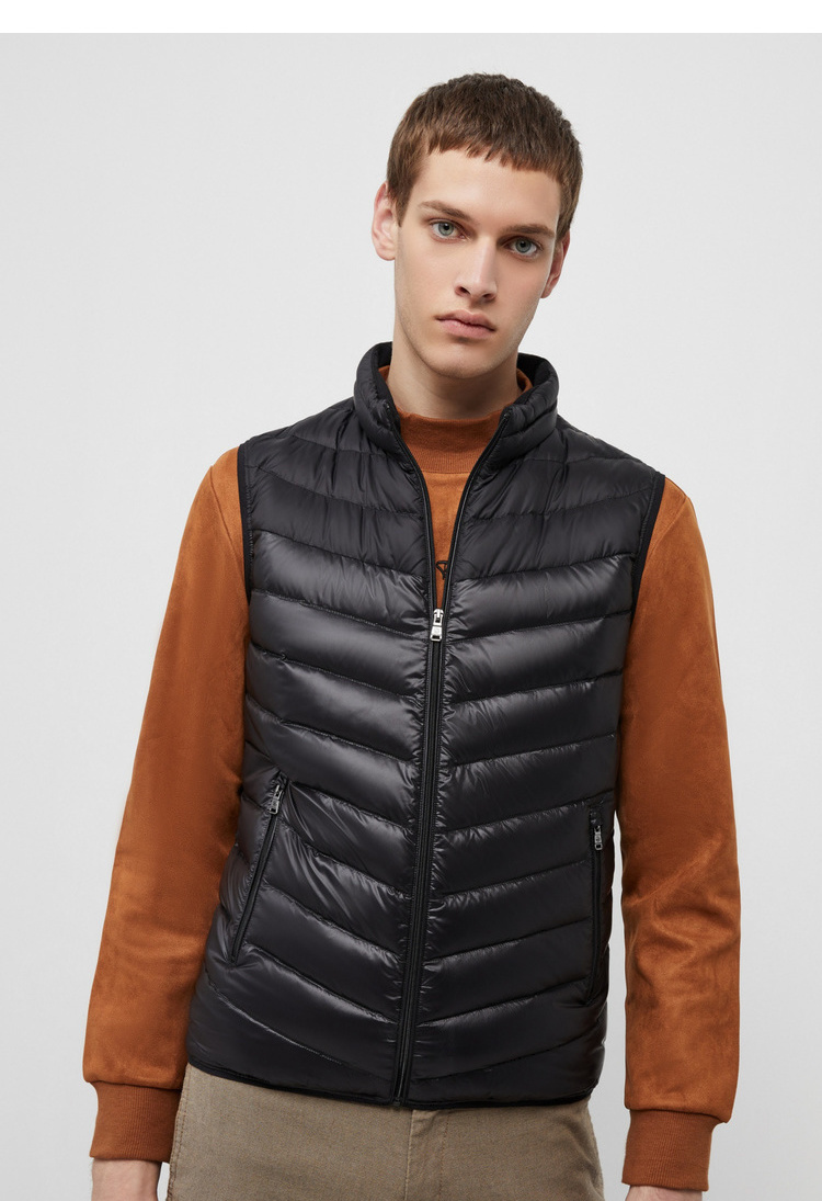 波司登轻薄羽绒马甲男士短款舒适保暖背心b90131003