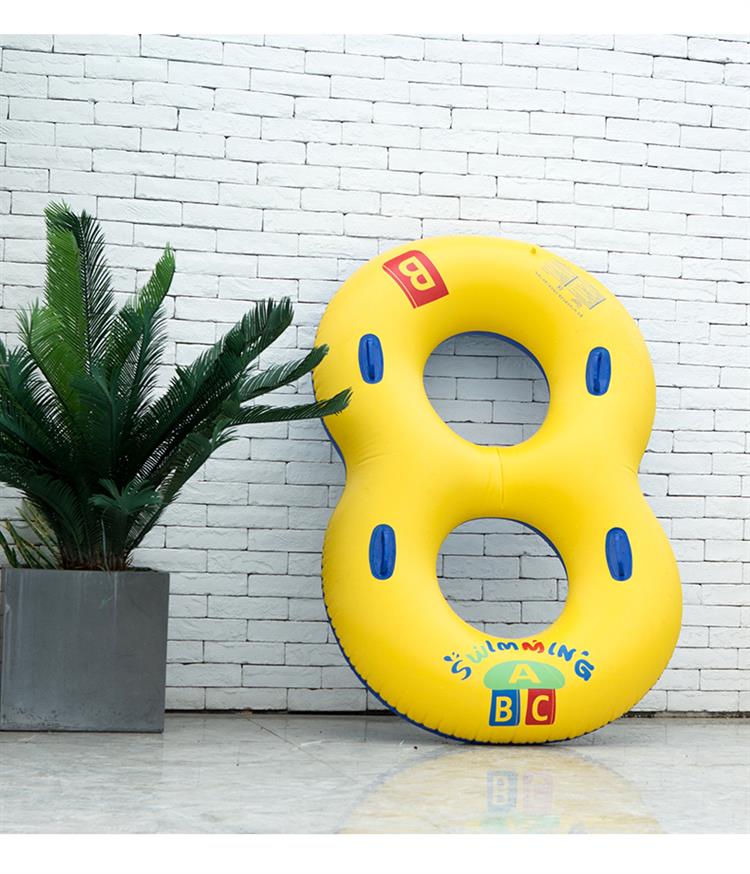 加厚加大双人游泳圈情侣闺蜜浮圈浮排创意躺床大人充气救生圈【价格