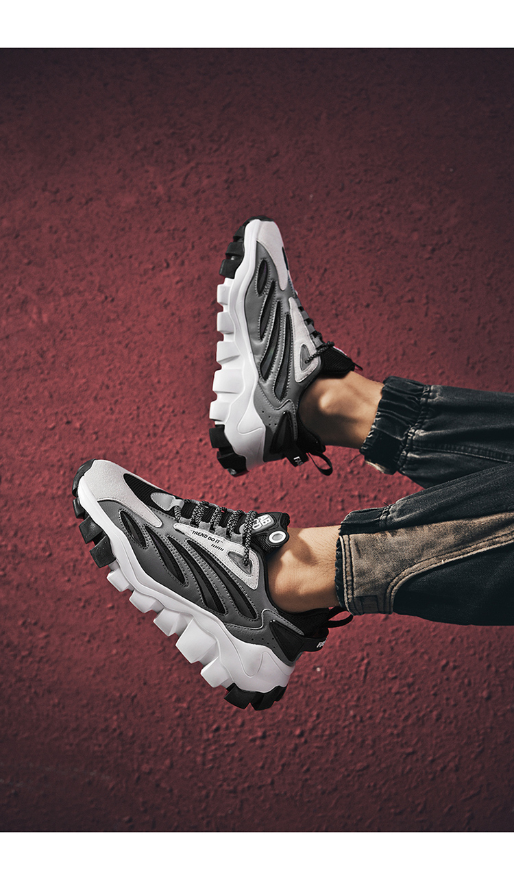 微笑先生百搭流行男鞋ins潮鞋子男经典百搭老爹鞋时尚运动休闲鞋