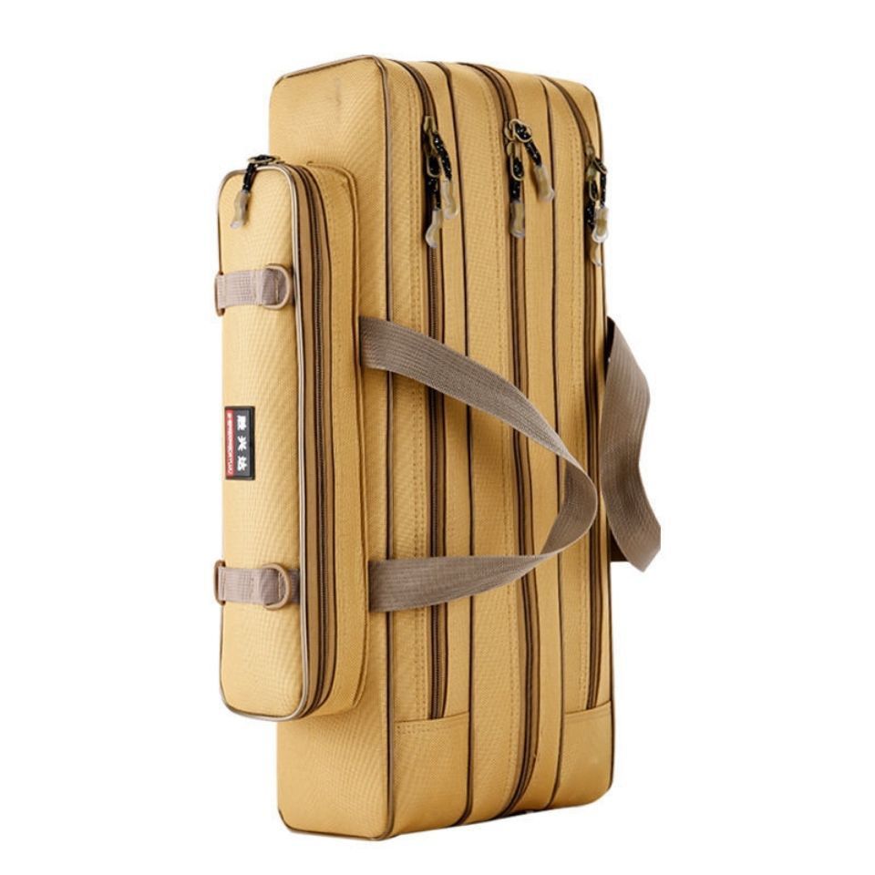 竿包帆布两层三层防水钓鱼渔具包小竿包筏竿包手竿包渔具用品大全迷你