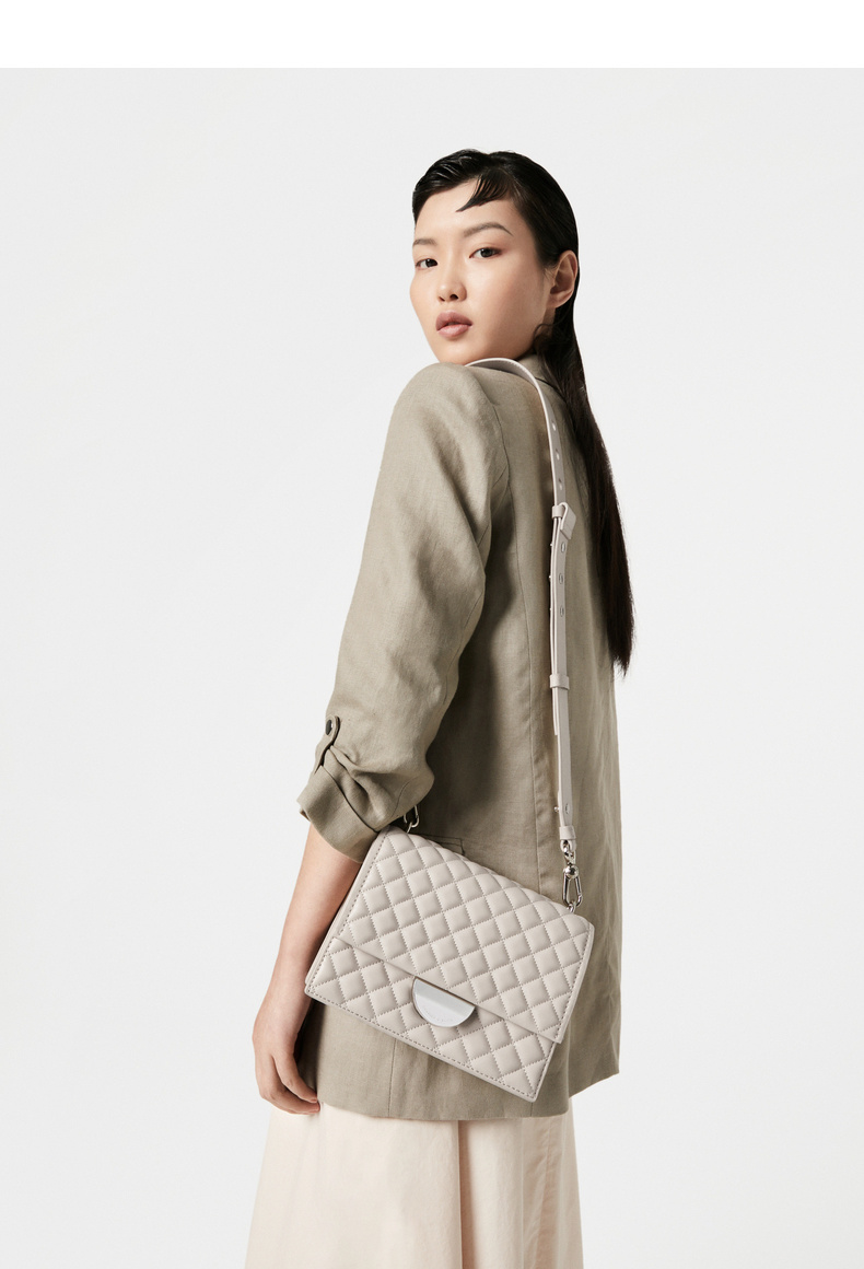charleskeith小ck新品女士菱格包面翻盖单肩包ck280671132