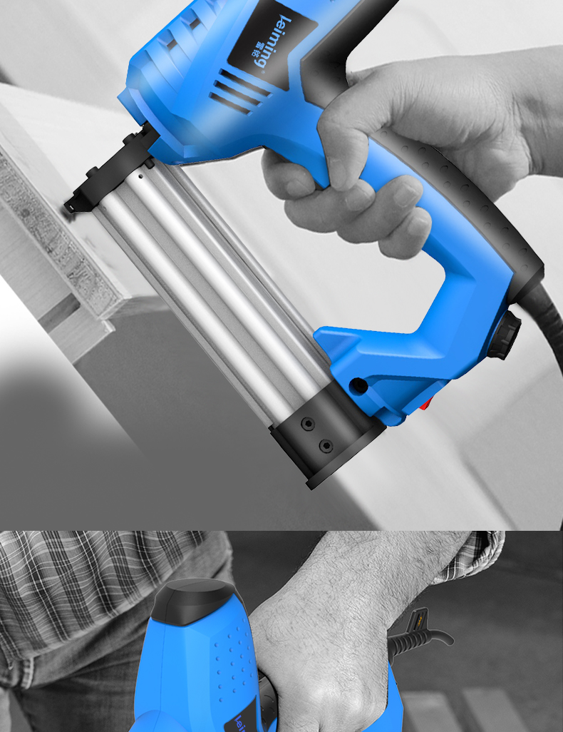 雷铭电动打钉枪射钉枪直钉枪u型钉枪射钉枪木工两用可调式射钉j-112