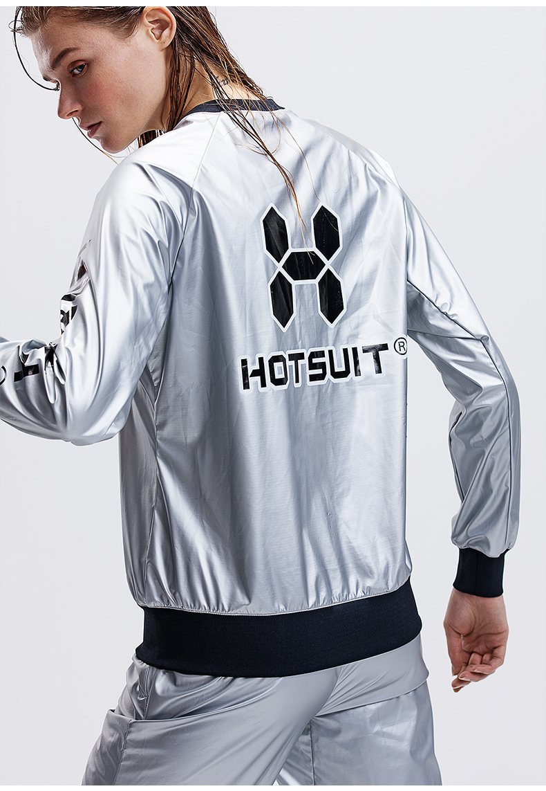 hotsuit暴汗服套装女春季新款健身燃脂爆汗运动银膜发汗服