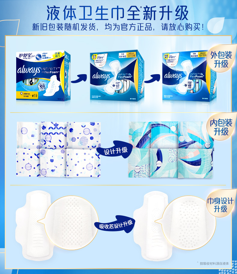 超级新品 【第二件0元】护舒宝(whisper)未来感极护液体卫生巾姨妈巾