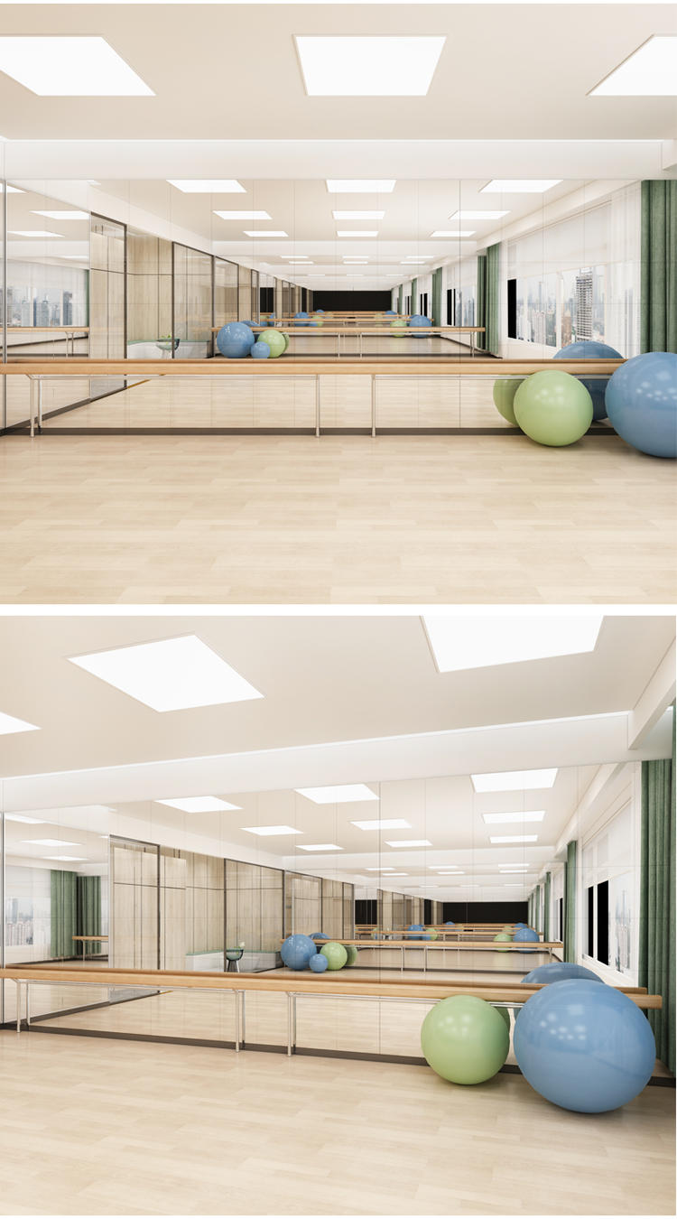 逸家伴侣舞蹈室镜子墙练功房跳舞家用超大全身落地镜贴墙自粘墙面健身