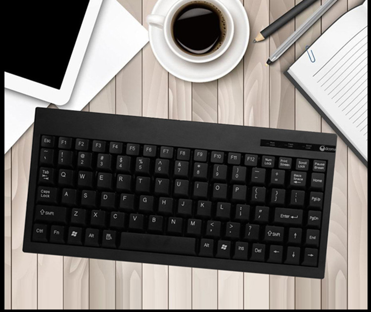 台式机笔记本电脑有线键盘88键usb小键盘外接键盘ps2圆口工业键盘工控