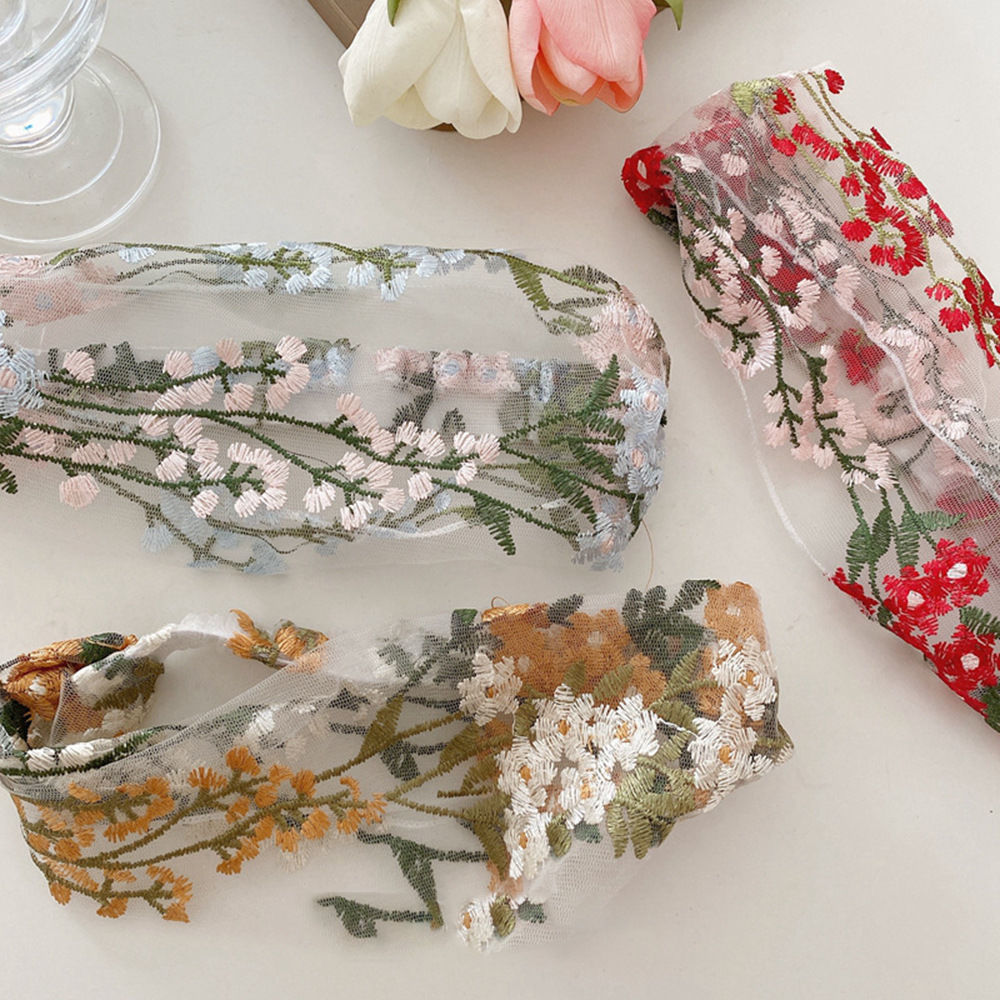 夏季ins刺绣花朵发带头饰学生时尚女简约发带个性头套森系仙花束霸气