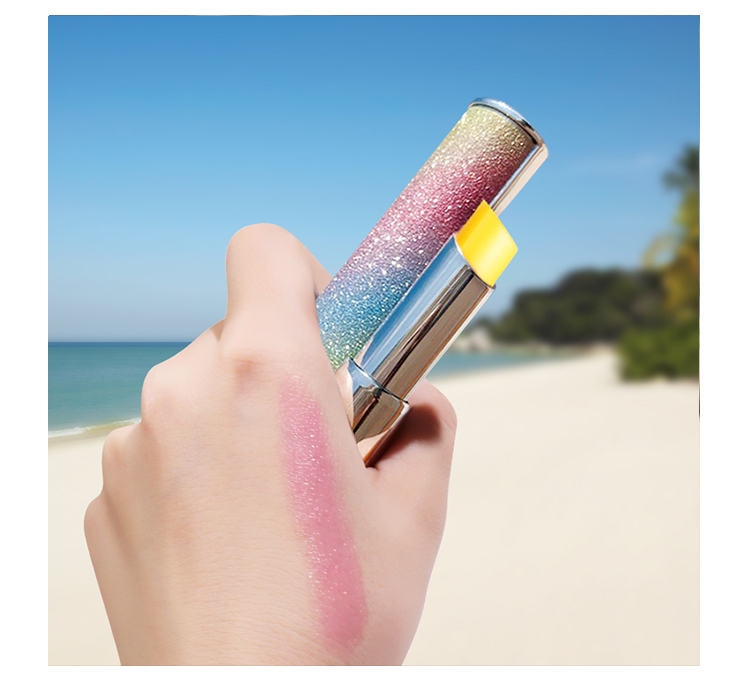 明星同款彩虹星空变色口红持久保湿不脱色防水滋润学生唇膏