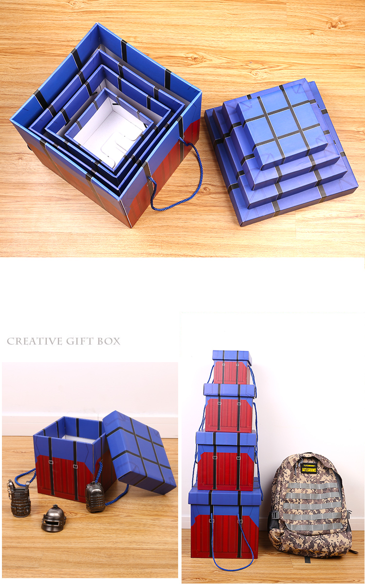 空投箱盒零食盒超大号包装盒抖音空盒子生日空头男生款礼品盒