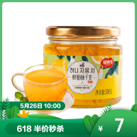 [1瓶装]福事多蜂蜜柚子茶500g[沥干物≥20%]百香果柠檬罐装冲饮水果茶泡水喝的东西冲泡茶饮