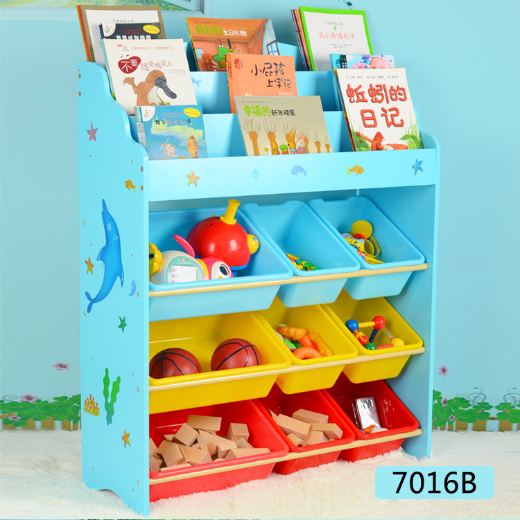 封后宝宝小书架儿童玩具收纳架柜盒储物整理卡通多层幼儿园绘本简易书