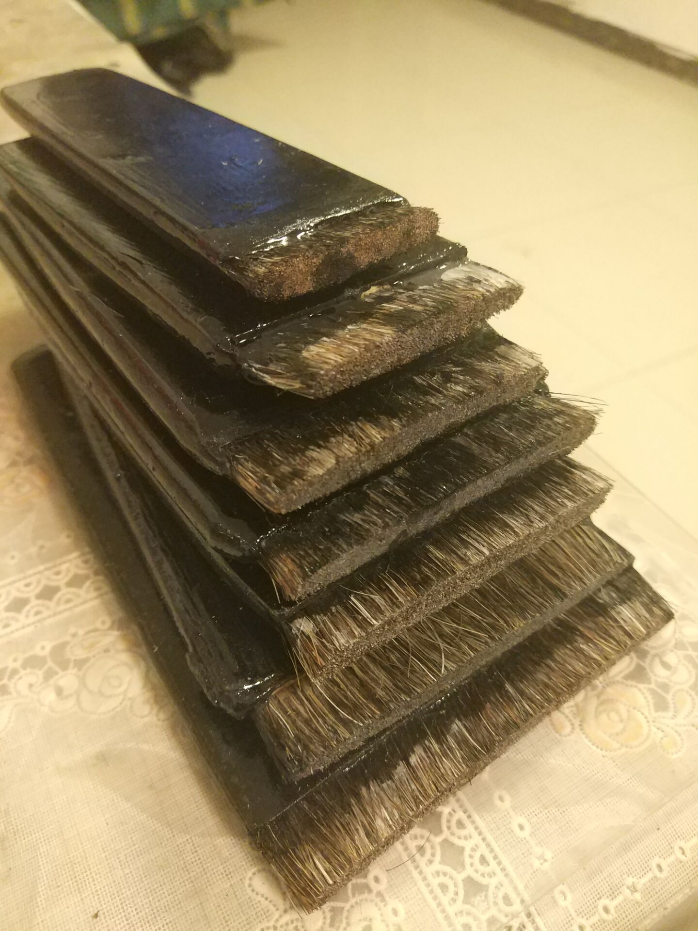 国漆鬃毛刷子闪电客国漆刷生漆刷子马鬃可开型通 2.5寸半通牛毛刷