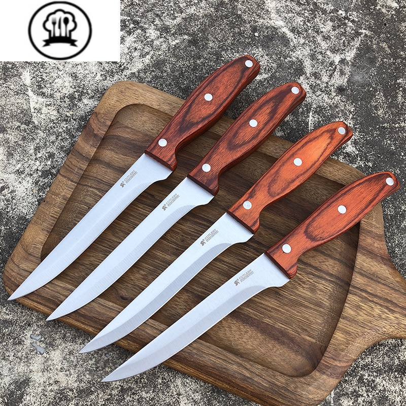 敬平切肉剔骨刀工艺剃肉刀屠宰分割刀卖肉专用割肉刀尖刀烧烤刀具不配