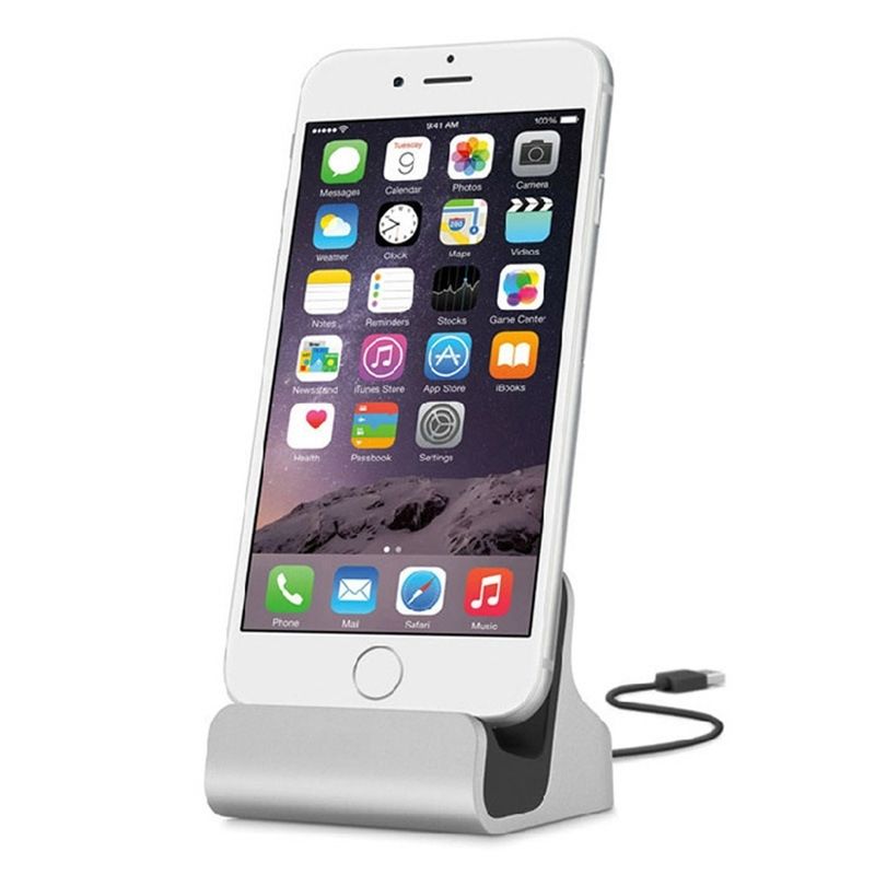 vivooppo通用手机充电底座支架安卓苹果iphone手机充电器金色苹果765