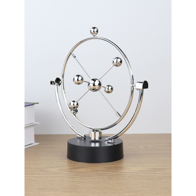 桌上反重力永动机牛顿力学小摆件电脑桌解压混沌摆创意书桌装饰品